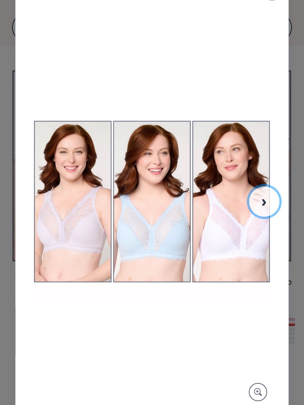3 NWT Breezies Soft Support Lace Wirefree Unlined Bra White, Blue, Purple 2X